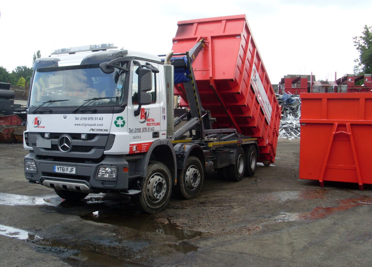 Metal Bin Lorry banner